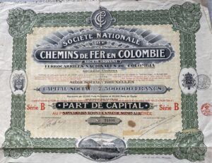 aandeel Chemins de Fer en Colombie