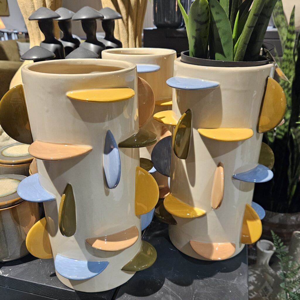 bloempot cactus beige