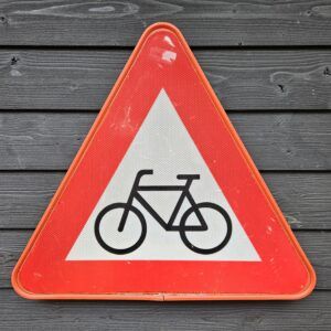 waarschuwingsbord fietsers