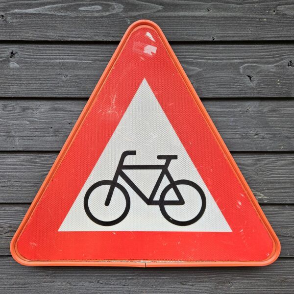 waarschuwingsbord fietsers