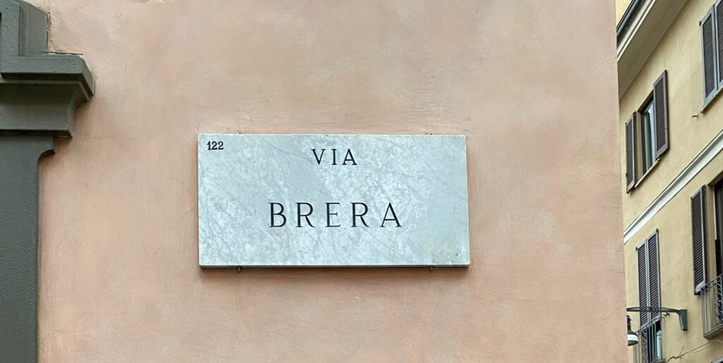 Via Brera Milano